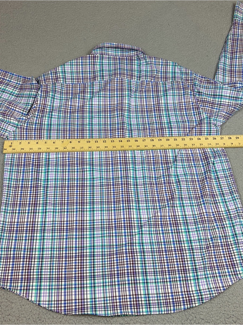 Peter Millar Summer Comfort Shirt XXL Multicolor Plaid Button-Up Nylon Stretch - Picture 10 of 11